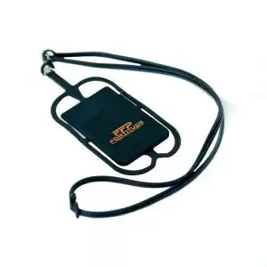 Fortitude Fire Silicone Lanyard With Phone Wallet